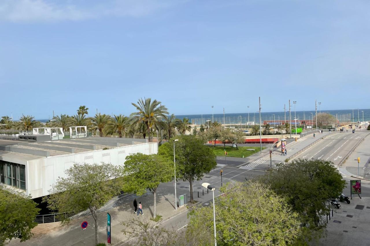 Apartment With Sea Views Next To The Beach Of Mar Bella Barcellona Esterno foto